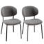 Chaises de salle à manger Grey Boucle-630959088