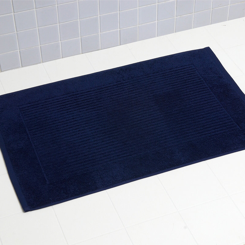 Madely Bath Rug, Navy Blue