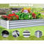 Ensemble de jardin surélevé galvanisé 8 pi 4 po x 1 pi, jardinières surélevées galvanisées pour l'extérieur, grand jardin surélevé en métal pour les légumes.