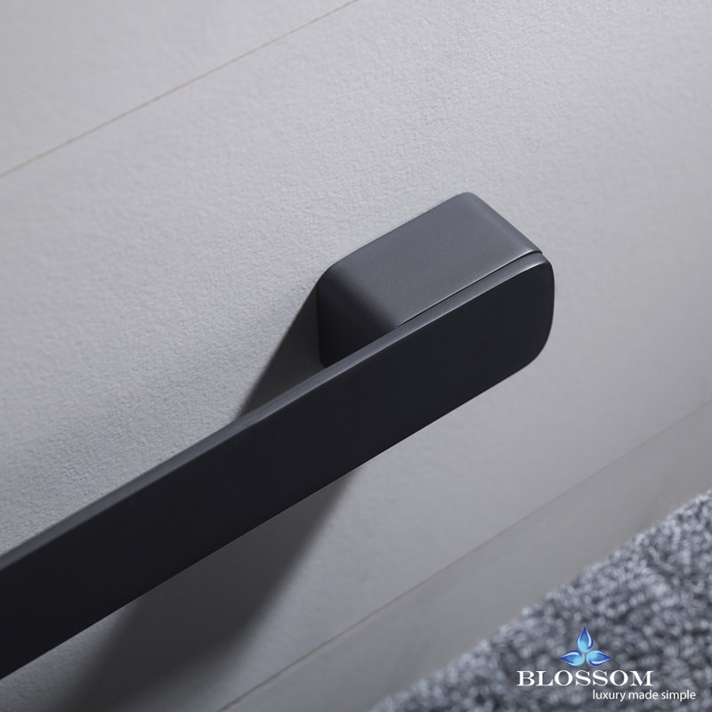 600 Series 9'' Wall-Mounted Towel Bar – Solid Brass Bathroom Accessory with Sleek Design for Shower, Vanity, or Bathroom Wall