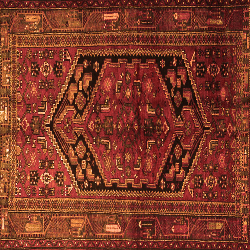 Tapis orange, Carré 3 pi