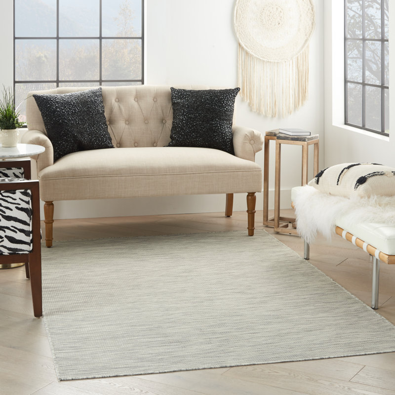 Tapis terre cuite intérieur / extérieur Lillehammer, Gris, Rectangle 5 pi x 7 pi