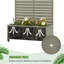 Boîte à fleurs en treillis avec treillis 72 x 35 po-770301981-770301977