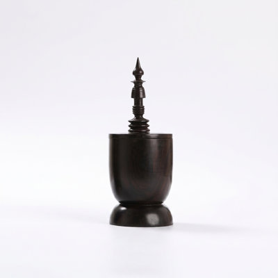 Ebony Wood Collection Wood Jar