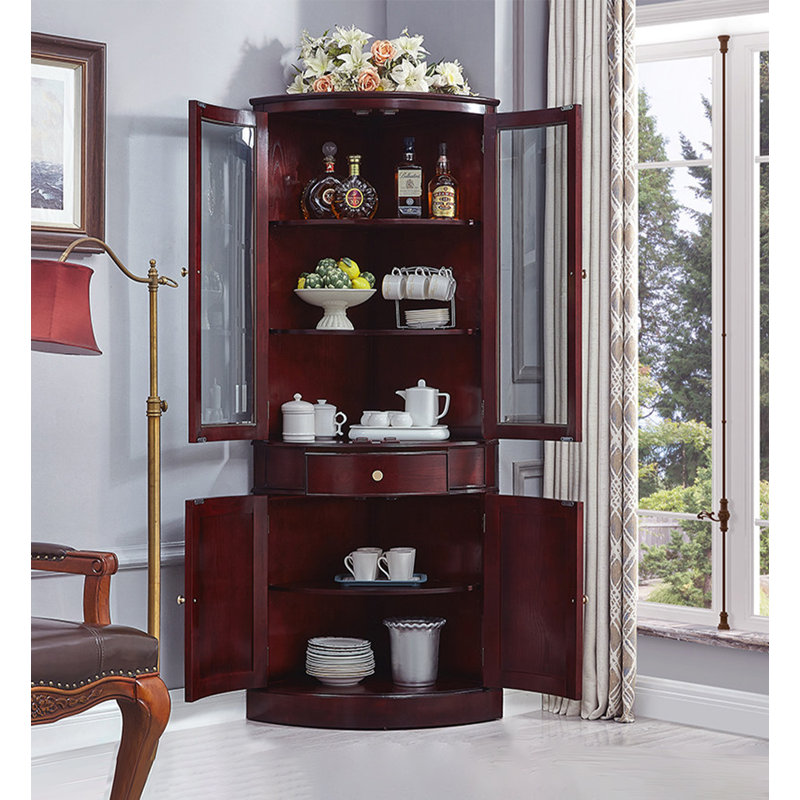 21.65 " L Solid Wood Bar Cabinet