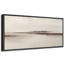 «Minimalist Neutral Horizon Abstract Landscape Calm», très grande impression sur toile encadrée-125011759-125011758