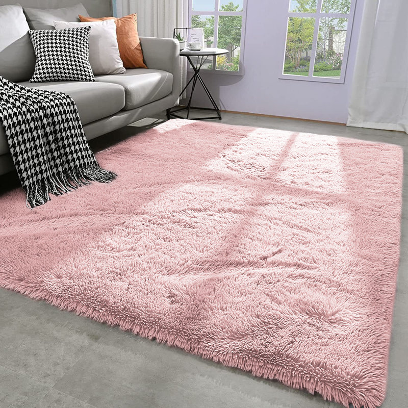 Soft Fluffy Indoor/Outdoor Shaggy Area Rug – Luxurious Comfort & Stylish Design, Rectangle 3" x 5"