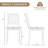 Lark Manor™ Armless Wood Dining Chair Set Of 2 With Rubber Wood Legs Curved Backrest Kitchen-2047664875