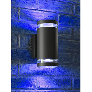 Anthracite Grey 2 - Bulb 54.86cm H Outdoor Wall Lantern (Set of 8)