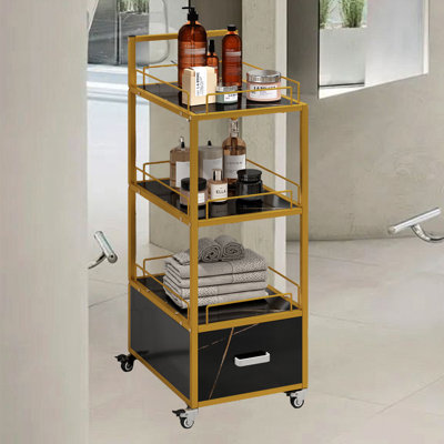 Neekon Solid + Manufactured Wood Makeup Organizer