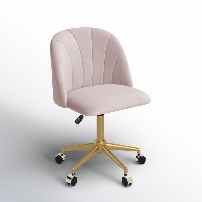 Ramonne Adjustable Height Upholstered Task Chair, Pink