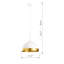 Luminaire suspendu simple à hauteur réglable