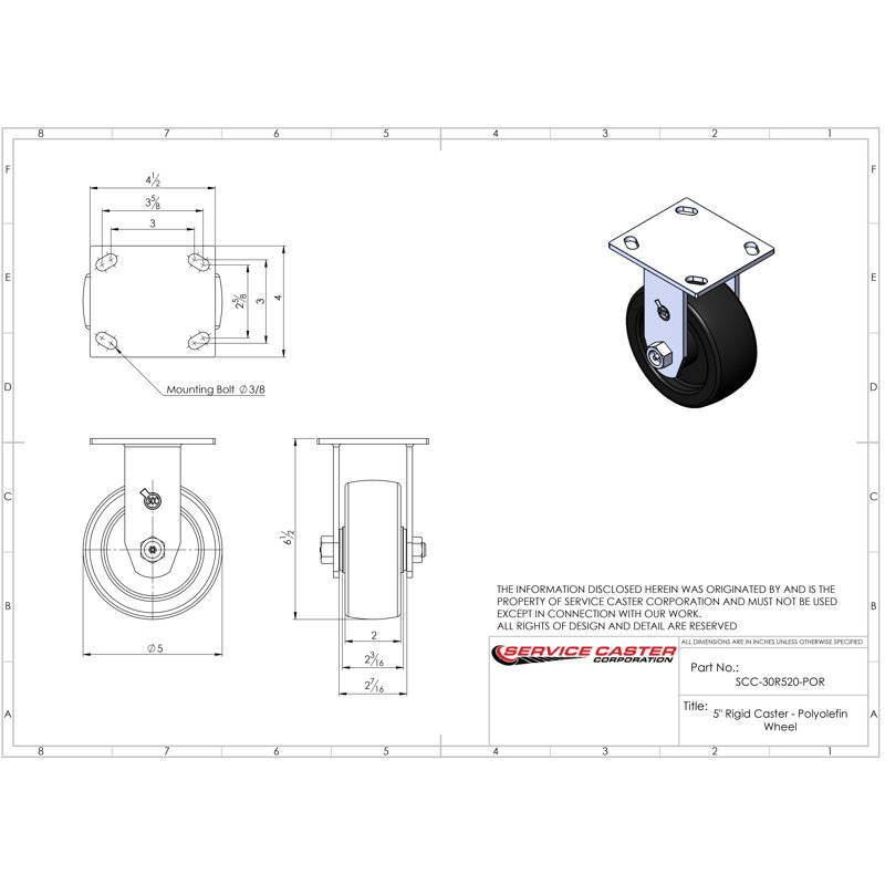 Polyolefin Caster