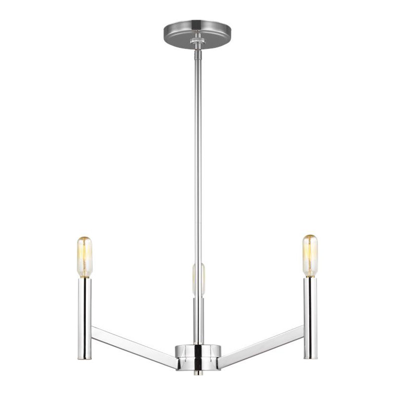 Vector 3 - Light Chandelier, Chrome, No