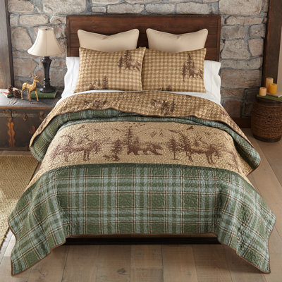 Your Lifestyle by Donna Sharp Spruce Trail 3PC Rustic King Quilt Set