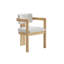 Chaise avec accoudoirs de salle à manger rembourrée Modern-128834269-128834270-128834271