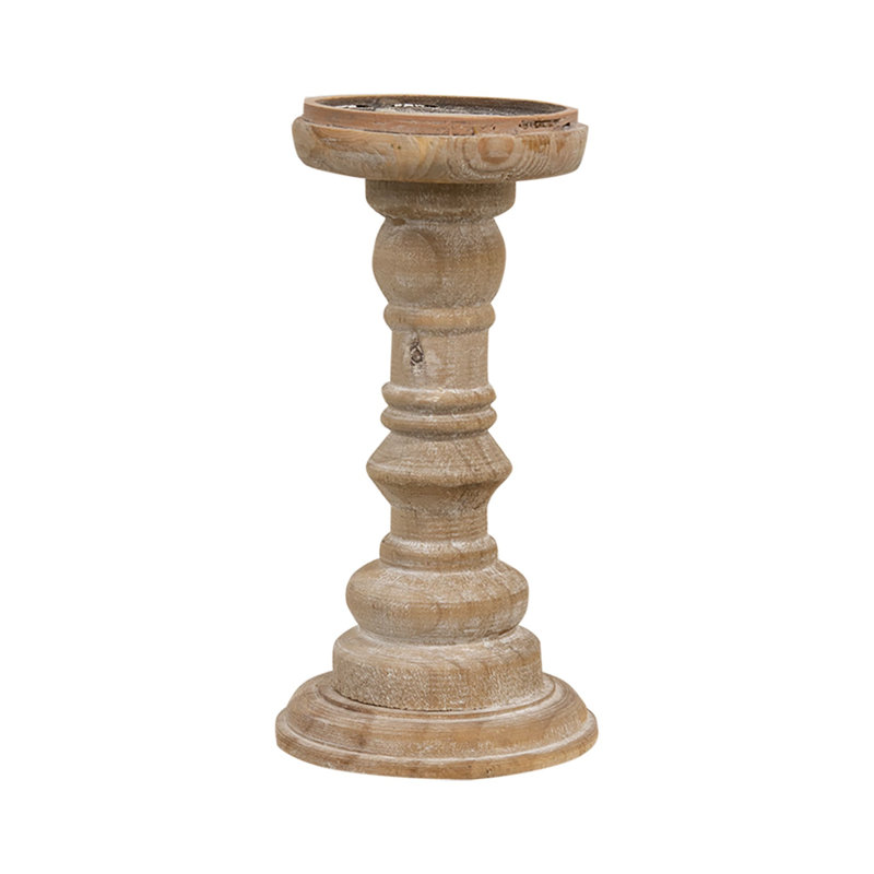 Chandelle de table en bois 9,5 po