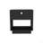 1 Drawer Nightstand, Open Lower Shelf, Secure Storage