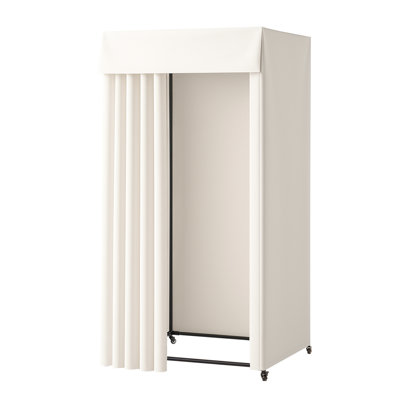 Fitting Room, Dressing Room with Thick Polyester Curtains, Privacy Space with Shading Curtain and a Hook, for Boutique, Mall, Tailor