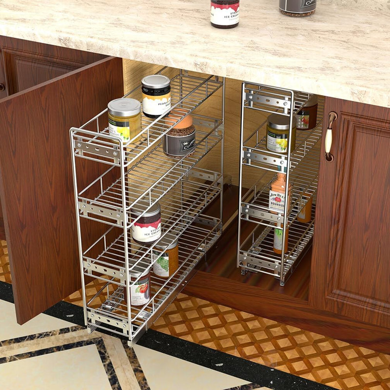 Quintilia Pull Out Pantry, 22.2" H x 21" W x 5" D