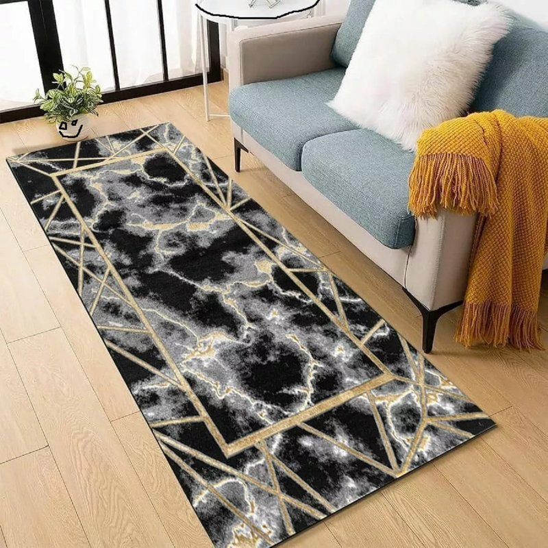 Abstract Area Rug, Rectangle 200 x 290 cm