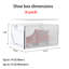 Boîte de rangement transparente pour chaussures empilable