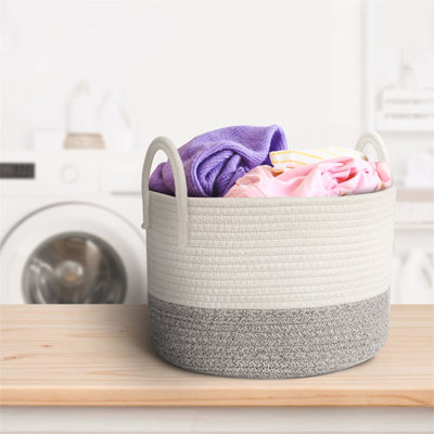 Fabric Laundry Basket with Handles