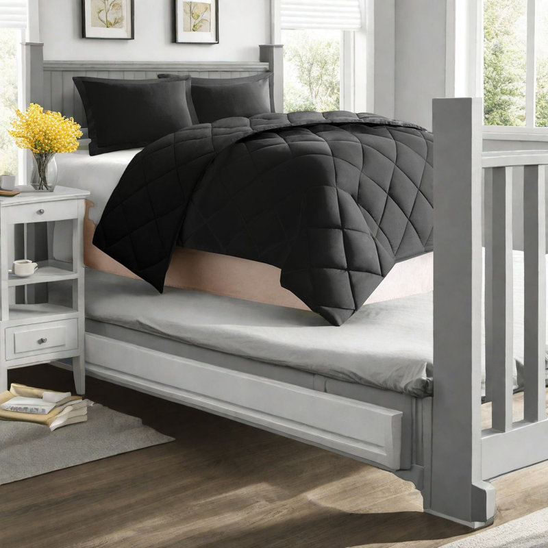 Ensembles de literie matelassés confortables en polyester, conception réversible en polyester pour la maison