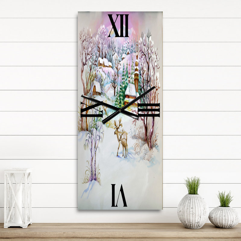 Horloge murale traditionnelle Winter Life, Petit