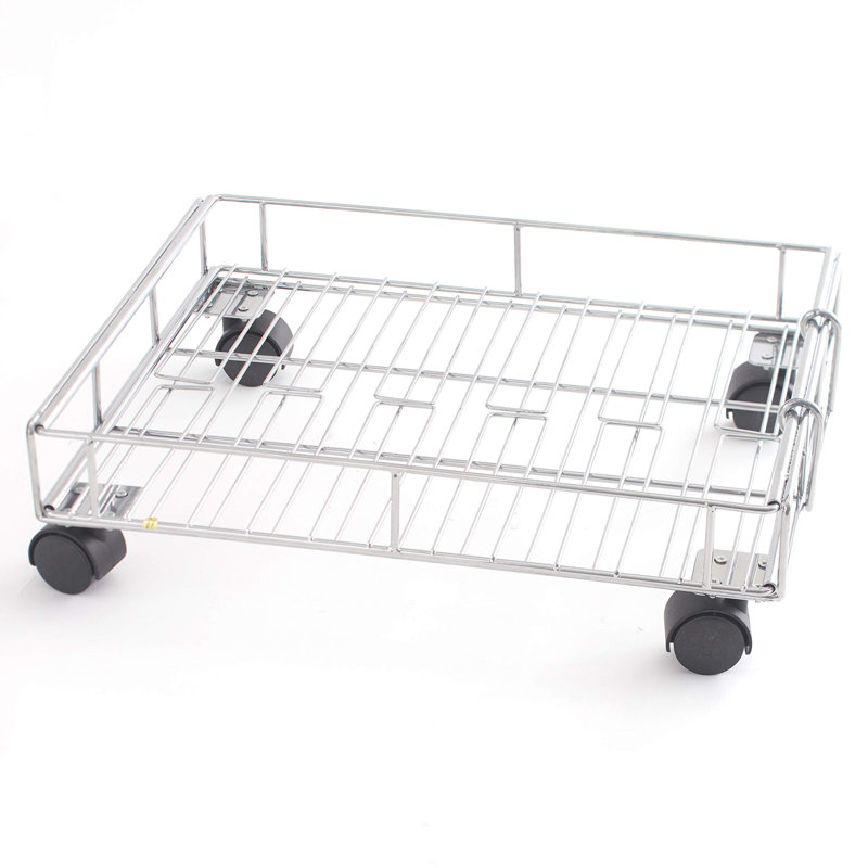 Panier de rangement extensible en métal roulant - Solution de rangement pour la maison et la cuisine