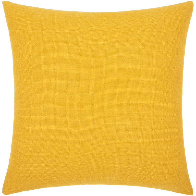 Decatur Embroidered Down Throw Pillow, Mustard/Dusty Pink/Pale Blue, 20" x 20", Polyester