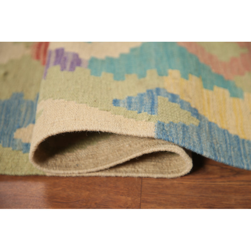 All-Over Wool Kilim Runner Rug 3x10