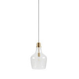 Bartola Single Light Glass Bell Pendant
