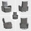 98cm Wide Modern Soft Upholstered Power Recliner-114543492