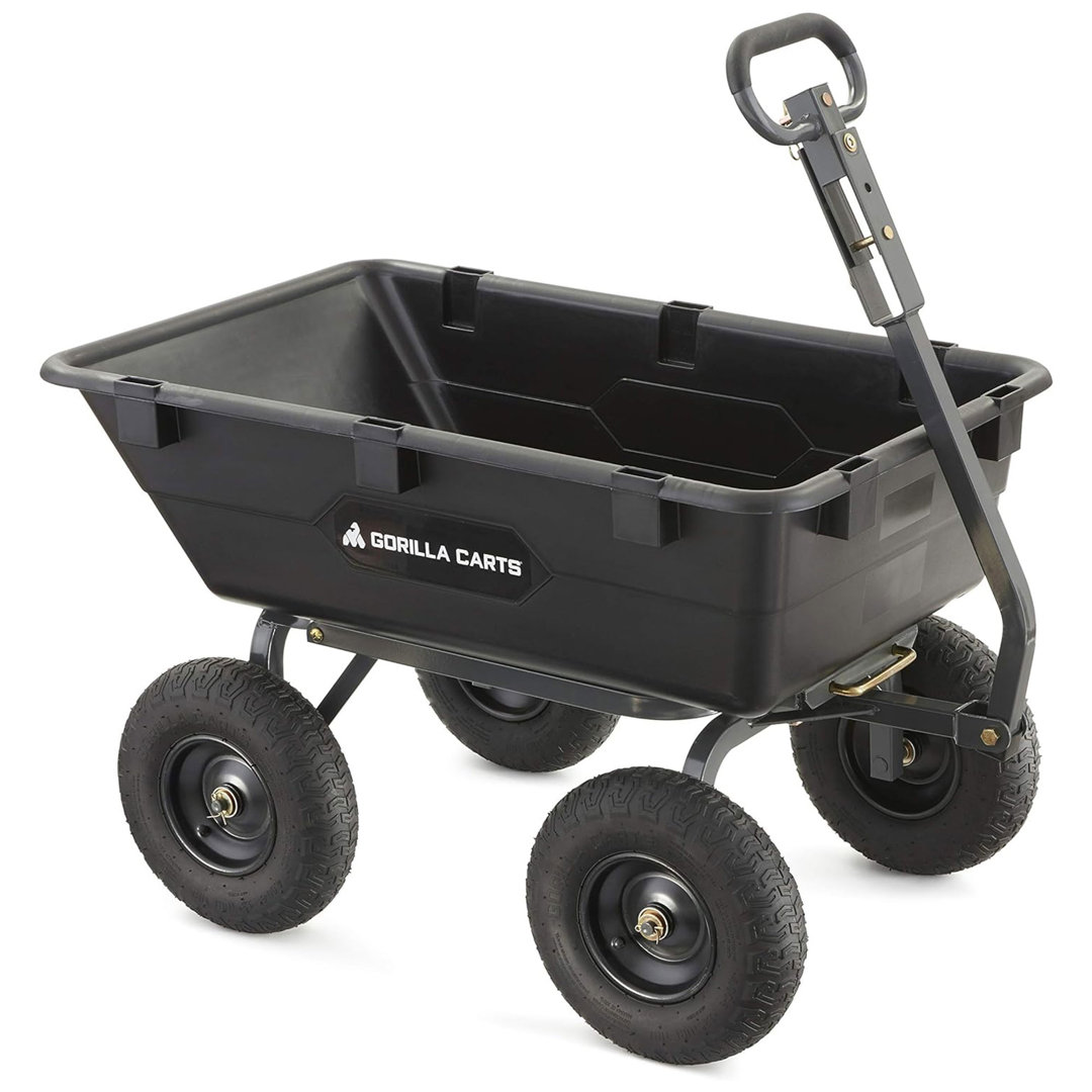 26.2'' H x 25.7'' W Utility Cart with Wheels Gorilla Carts