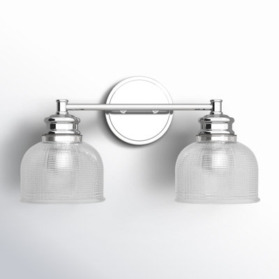 Besima 2 Light Ribbed Dimmable Vanity Light