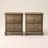 Weston 23" H Traditional Brown 2-Drawer Nightstand with Solid Wood Legs (Set of 2)