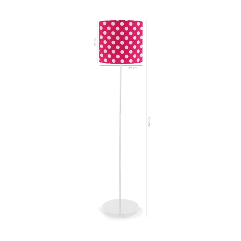 Lampe sur pied 55 ", Rose