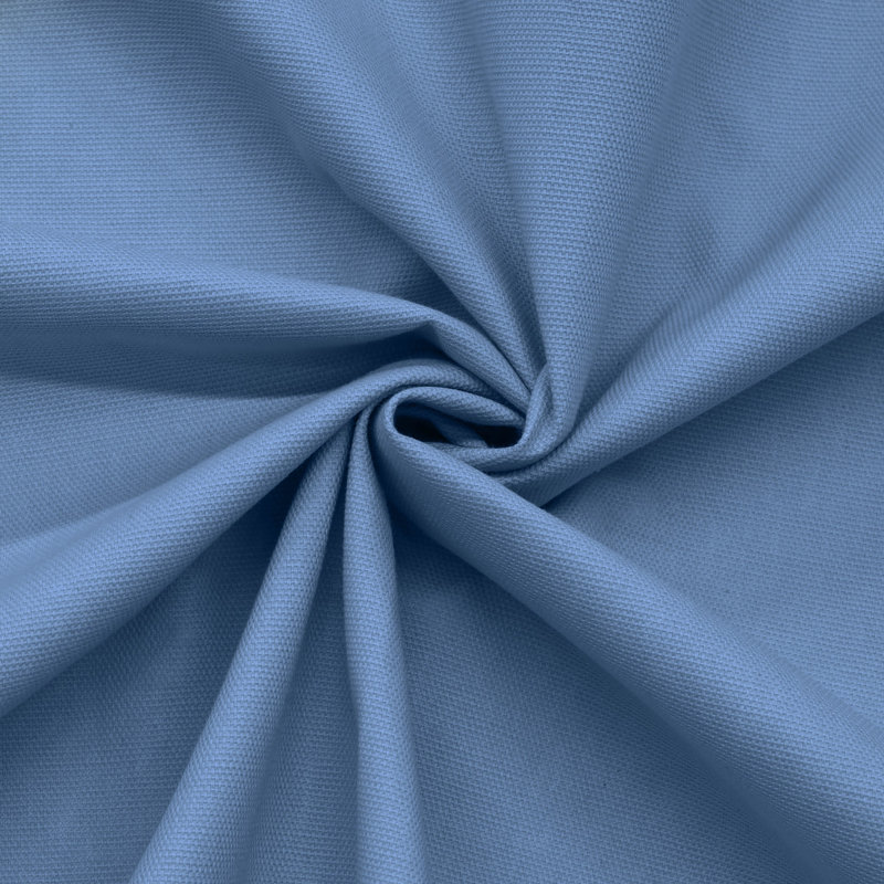 Rideau 100% coton, L 40 po x L 63 po, Bleu