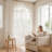 1PCS DIY White Pure Window Sheer Transparent Tulle Curtain-221975972