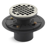 Round Design 3" Grid Shower Drain