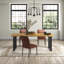 Tyree Oak Metal Base Dining Table-363685086-363685073