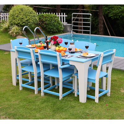  Table rectangulaire d'extérieur pour 6 personnes