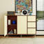Buffet en bois manufacturé beige et cerisier-569063588