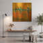 «Willows At Sunset» par Vincent Van Gogh, art mural en métal doré, 36 po x 36 po-468420660