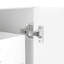 Meuble-lavabo 30 po avec lavabo, armoire de salle de bain multifonctionnelle avec portes et tiroirs, structure solide et panneau en bois aggloméré, blanc
