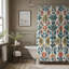 Tribal Flora - Rideau de douche Premium-71308197