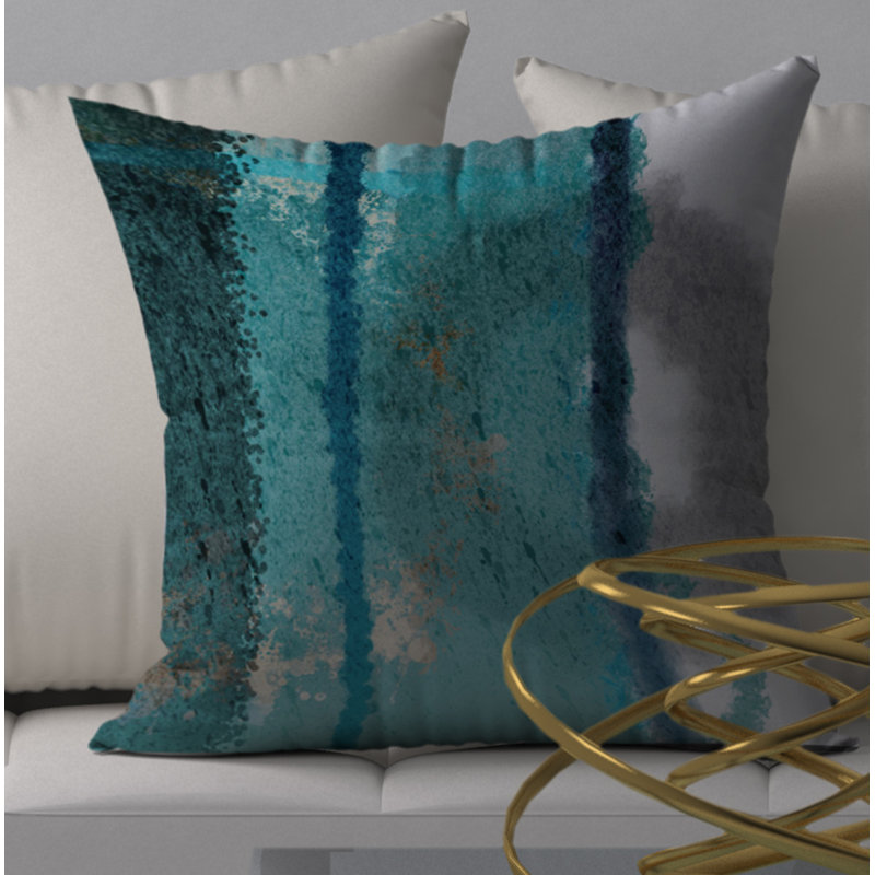 Housse de coussin carrée décorative fragrance, 20 po x 20 po