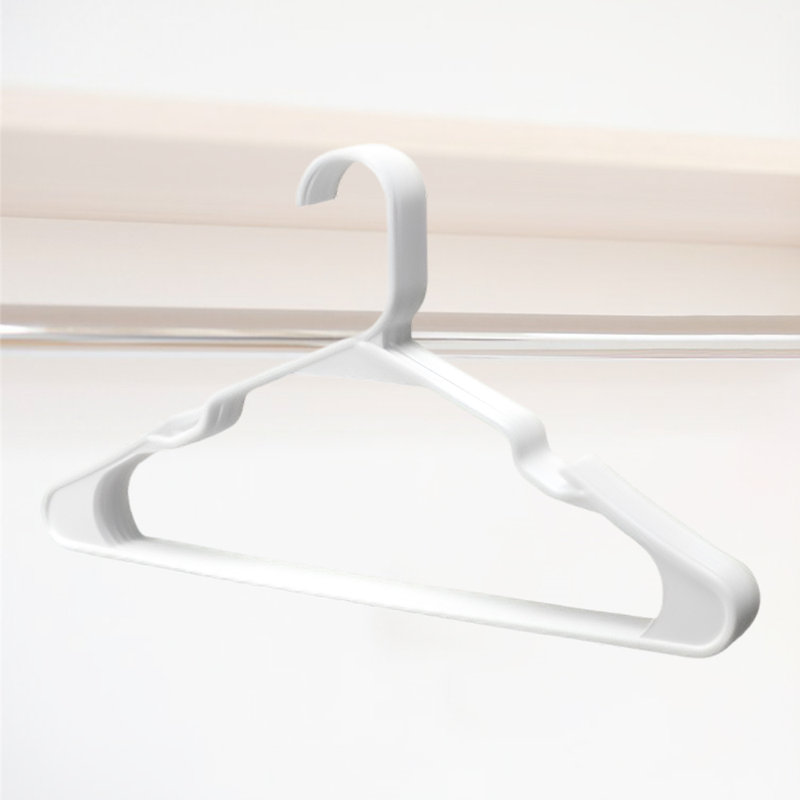Home Cintres - Cintres en plastique peu encombrants - Cintres durables avec rainures d'épaule (blanc), 30