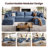 148" Cloud Couch, Oversized Modular Comfy Sofa for Living Room, U Shaped Sectional Couches with Detachable Sofa Cover, Storage Ottoman-65303327